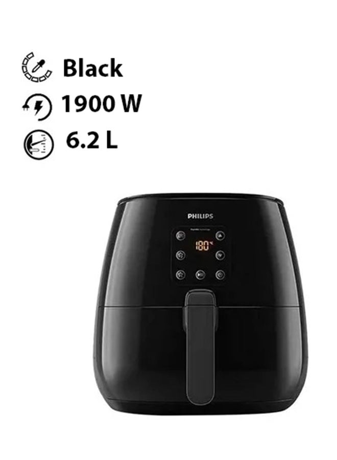 Philips 5 Portions Essential Airfryer, Rapid Air Technology 6.2 L HD9260/94 / HD9260 Black - Image 1