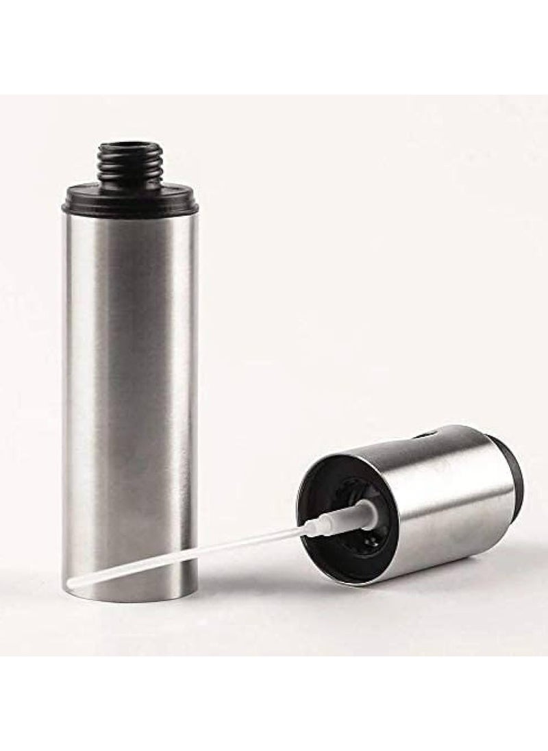QSHOP - Qshop Oil Sprayer for Cooking, Stainless Steel Bottle and Glass Inside, Olive Oil Sprayer Bottle, Olive Oil Sprayer Bottle for Salad, BBQ, Kitchen Baking, Roasting Oil Sprayer, Stainless Steel Glass - Image 1