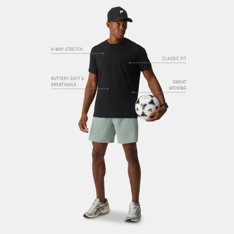Fabletics Black Men's The 24-7 T-Shirt for Men | Best Price UAE