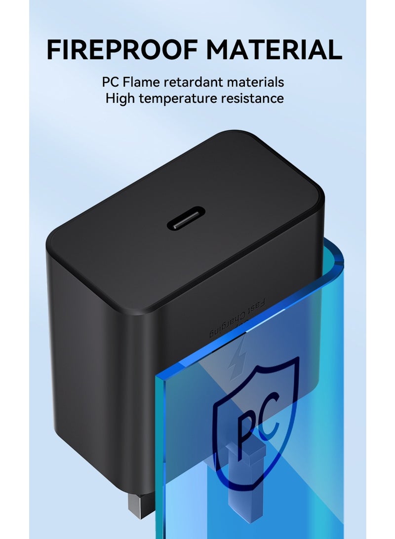 AK KEMCO 25 Watt PD Type C Fast Charger Adaptor with Cable for Samsung Huawei Oppo Vivo Honer Xiomi Oneplus AK 5433 - Image 5