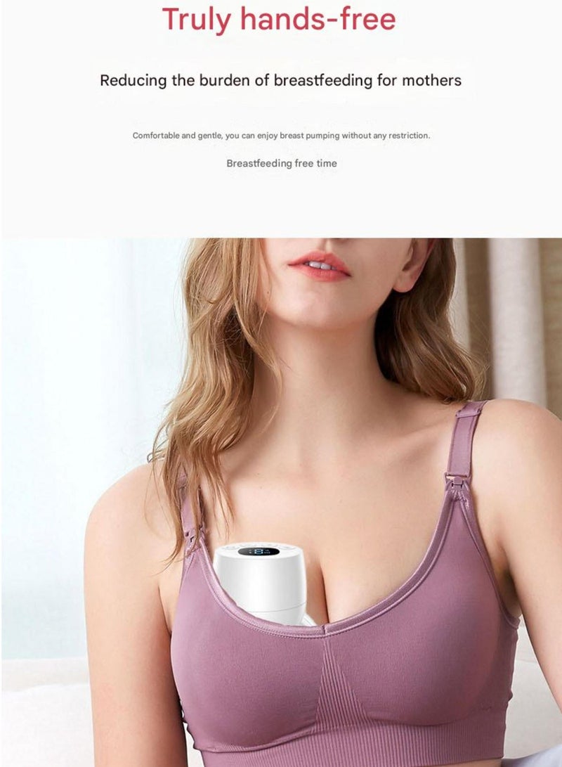 مونستون كرييشونز شفاط حليب كهربائي محمول بدون استخدام اليدين بتصميم مريح مع شاشة LCD، خالٍ من مادة BPA، يحتوي على 3 أوضاع و9 مستويات. - Image 3