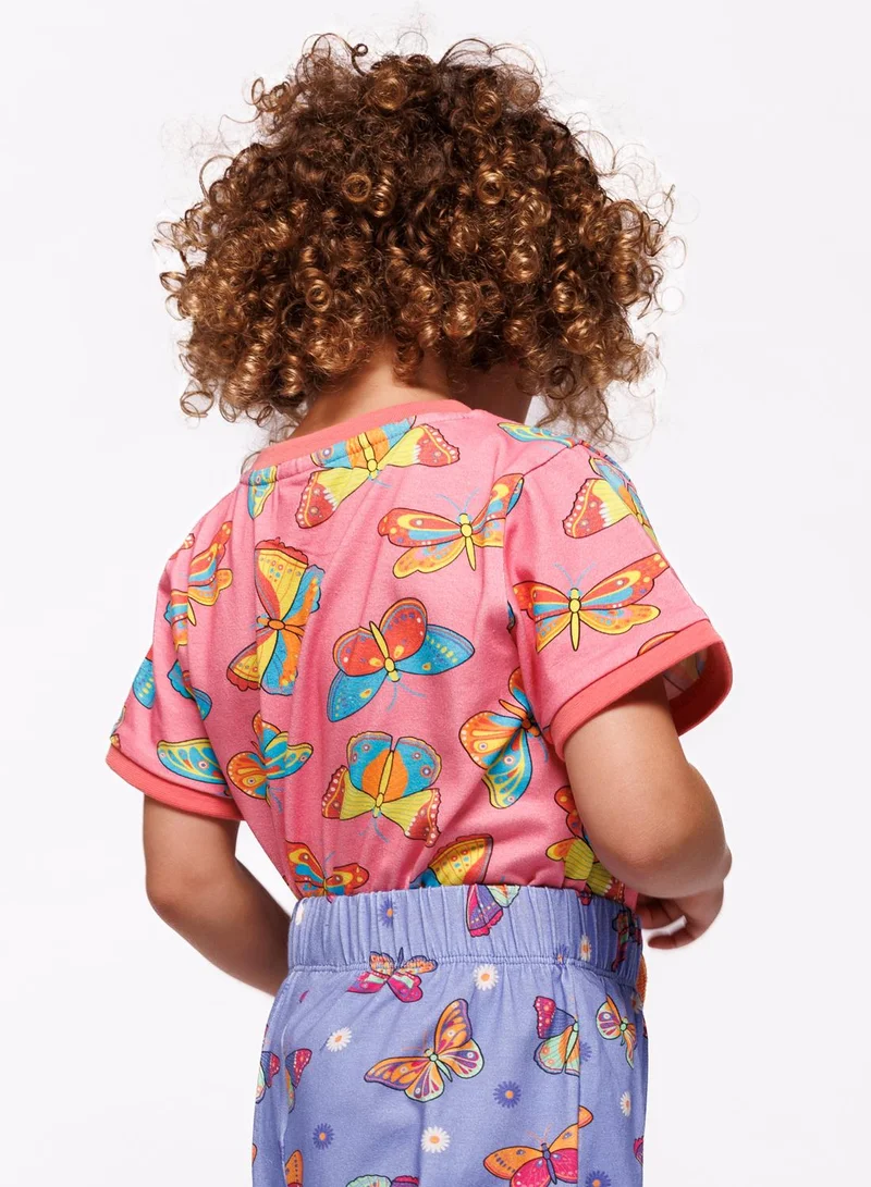 Småfolk T-shirt with butterflies