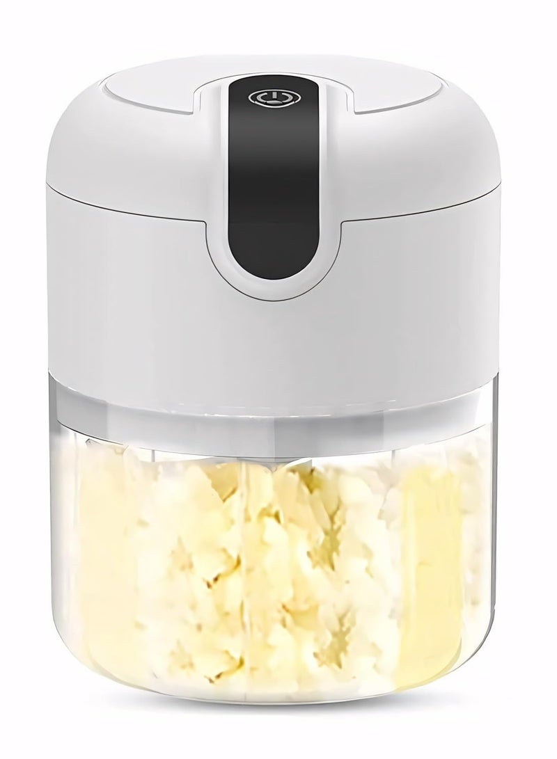 ليمتليس معالج طعام كهربائي صغير متعدد الوظائف من ليميتليس - تقطيع وخلط وتقطيع وخفق - يتضمن 3 شفرات من الفولاذ المقاوم للصدأ وخفاقة للخضروات والفواكه والمكسرات واللحوم والمهروسات - Image 1