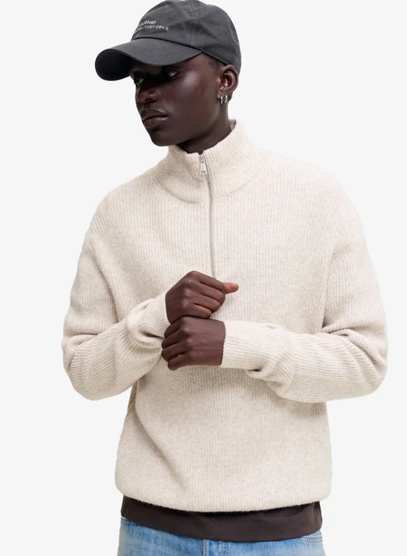 JACK & JONES  Casual Half Zip Sweatshirt for Men | Best Price UAE