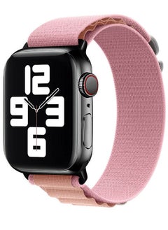 Apple Watch Band Alpine Loop Band 38mm 40mm 41mm Women Men Adjustable with Metal G-Hook Strap for iWatch Series 7/SE/6/5/4/3/2/1 Pink