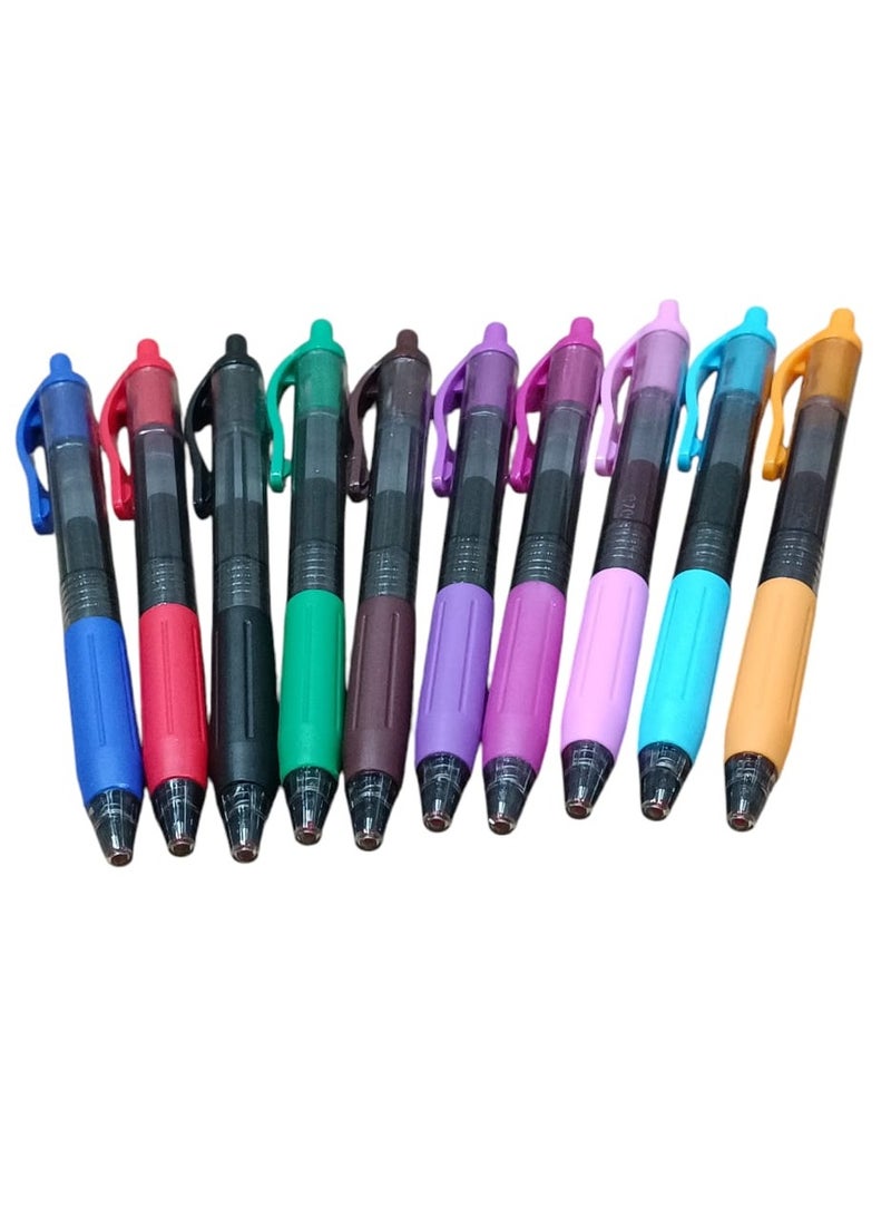 SMOOZ 10-Piece Gel Ink Rollerball Pen Set Multicolour - Image 1
