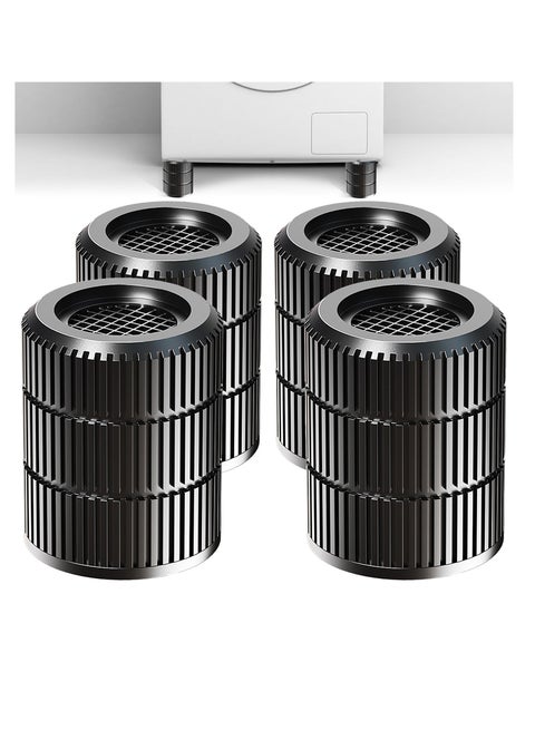 Anti Vibration Pads for Washing Machine 4Pack Stackable Shock Noise Cancelling Washer Dryer Isolation Pad - Non-slip Noise Cancelling and Shock Support Protects Pedestals Fits Most Models