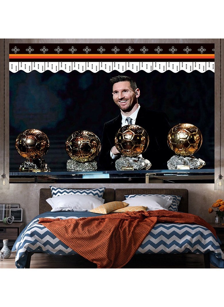 EBMINI New Football Star Background Fabric 