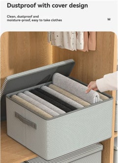 M MIAOYAN Foldable Fabric Storage Box with Lid – Large Capacity Organizer for Closet & Home Use  - Image 4