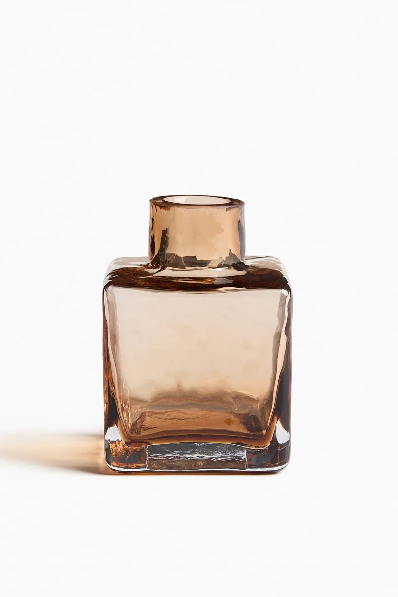 H&M Small textured-glass bud vase