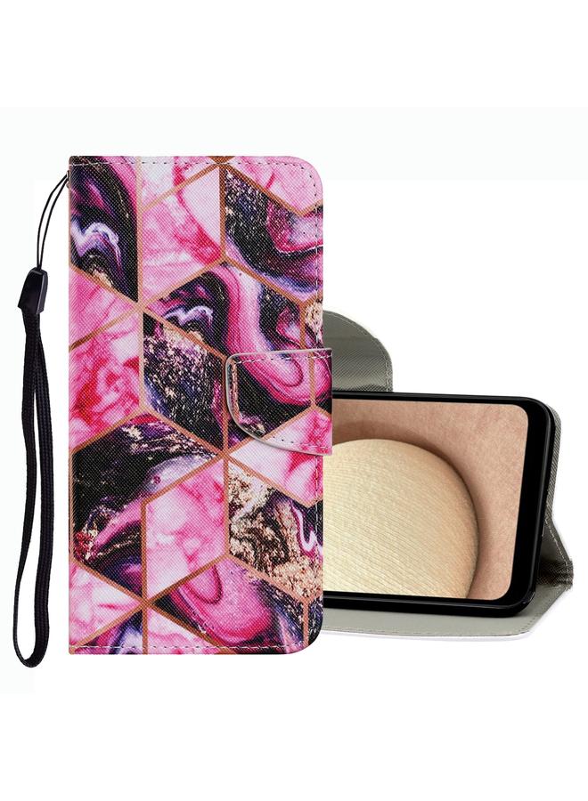 اس-توب جراب هاتف جلدي بنمط رسم ملون لهاتف Samsung Galaxy A02s (النسخة الأمريكية) - Image 1