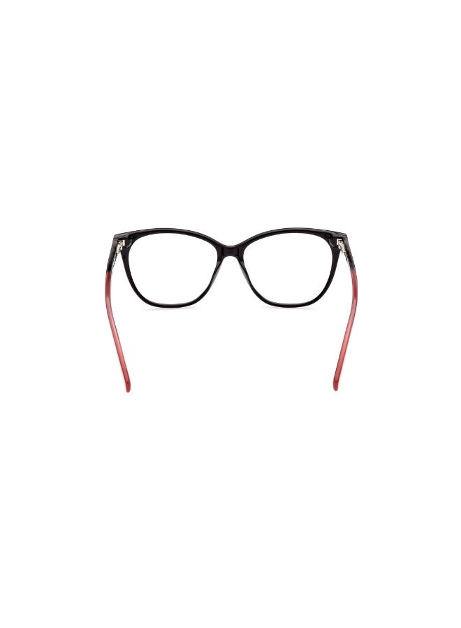 SKECHERS Se2189 Square Acetate Frames For Women Size 54, Shiny Black - Image 4