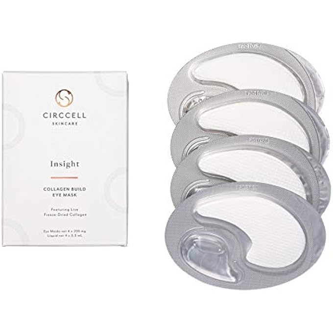 CIRCCELL Insight Collagen Eye Treatment Masks, collagen eye mask, eye bags treatment, under eye pads, 4 treatments - Image 1