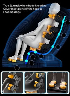 ETG （5 Years Warranty）Massage Chair Full Body,Zero Gravity Massage Chair Recliner with Heat and Foot Massage,Full Body Massage Recliner Chair with Airbags, Kneading, Bluetooth, LCD Touch Control  - Image 2
