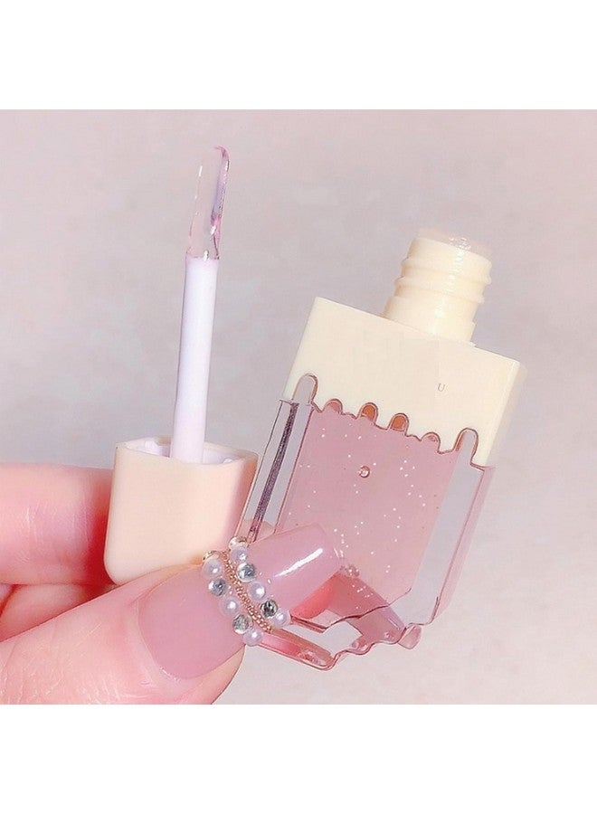 Fashion Accessories Lip Gloss and Lipbalm for Dry & Chapped Lips | Nourishing Tinted Ice Cream Shape Color Changing Tinted Gloss Lip Hydration For Women & Girls (1pc Lipgloss and 2 Lipbalm) - Image 2