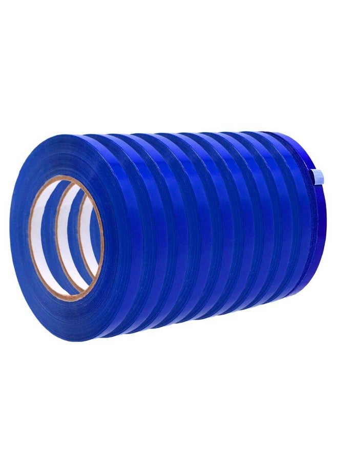 ود تايب شريط إغلاق أكياس البوليستر من Wod Bstc22Pvc، أزرق داكن، 10 قطع، 1/2 بوصة × 180 ياردة. من أجل ترميز الألوان لعمر تخزين المواد الغذائية القابلة للتلف وتغليف وختم حلوى اللحوم أو الهدايا - Image 1