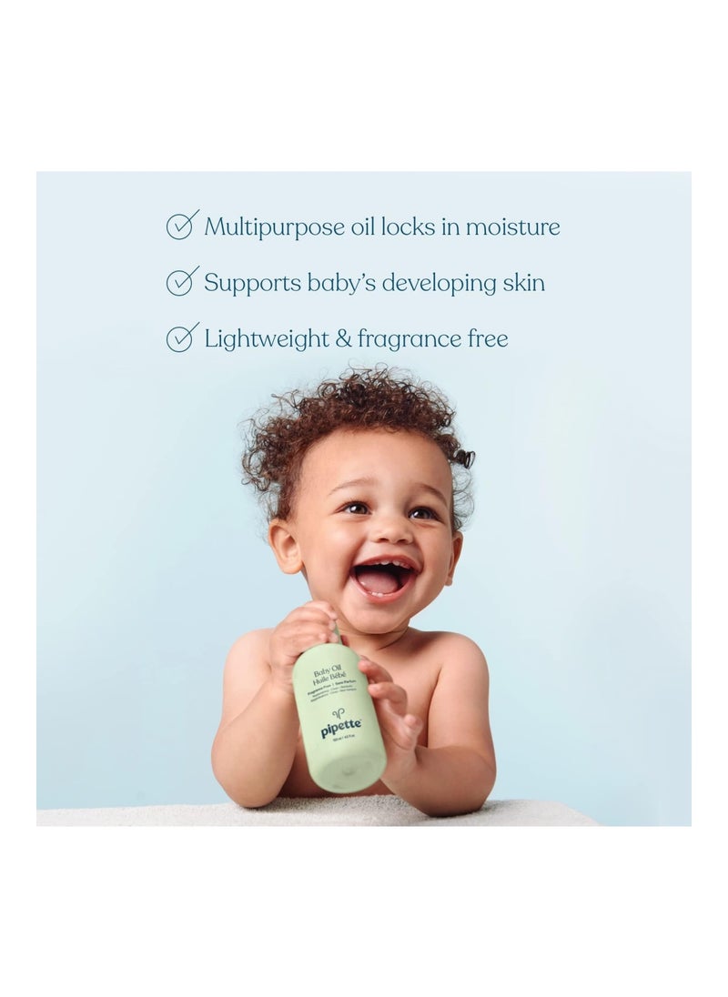 pipette Baby Oil With Renewable Plant-Derived Squalane (4.5-Fluid-Ounce)  - Image 2