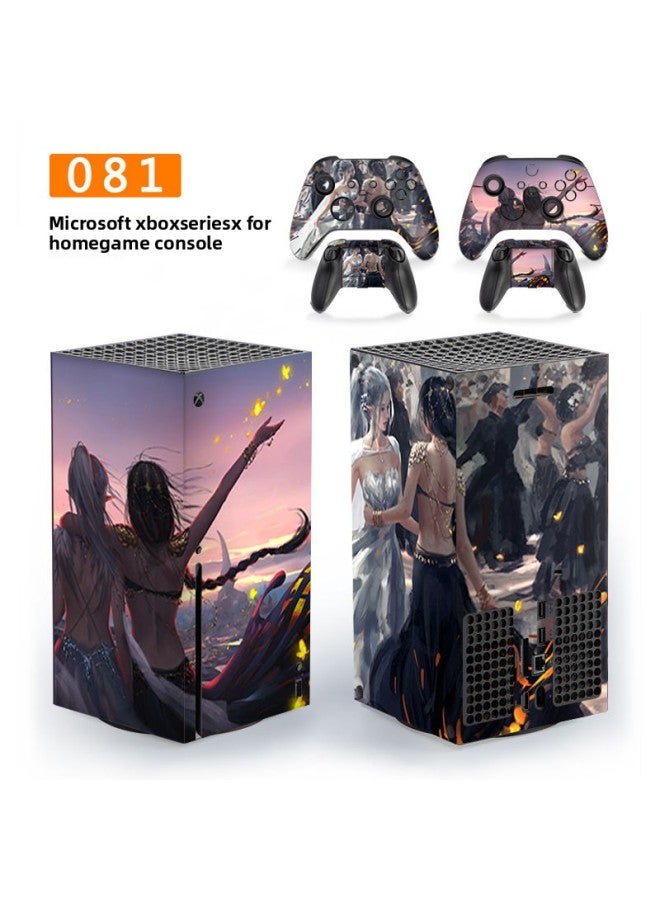 Loquat Suitable For Microsoft Xbox Series X Home Game Machine Protective Film Handle Accessories Pretty Girl Stickers Scratch-proof-Color:Custom Images - Image 5
