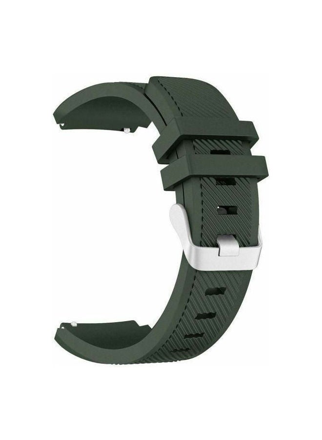 NIBEMINENT Silicone Watch Band Strap For Samsung Gear S3 Frontier/Classic Dark Green