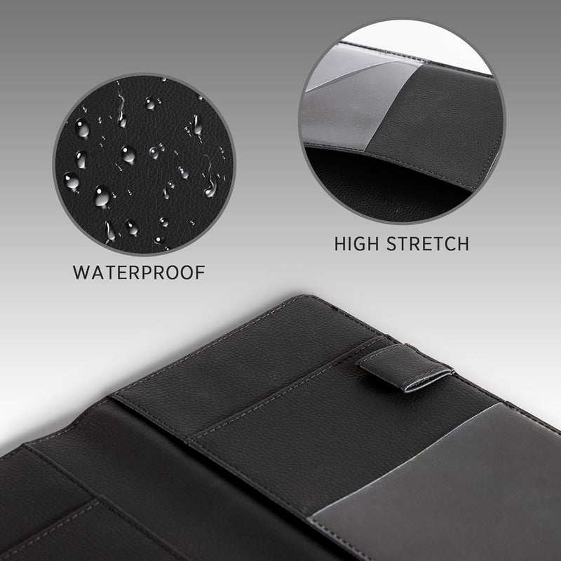 CoBak Server Book – Compact Organizer with Clear and Money Pockets, Pen Holder, Fits Apron Perfectly, Leather Waitress Book - Image 4