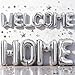 Togvu 40 Inch Silver WELCOME HOME Letter Balloon for Housewarming Party Decoraction Large Metallic Silver HOME Foil Balloon Banner New Home Balloon Sign for Sweet Homecoming Celebration Welcome Home Decor - Image 2