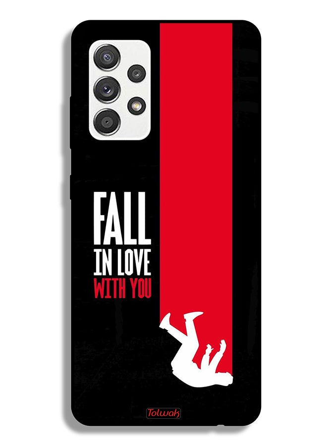 Tolwak Samsung Galaxy A32 5G Protective Case Cover Fall In Love With You - Image 1