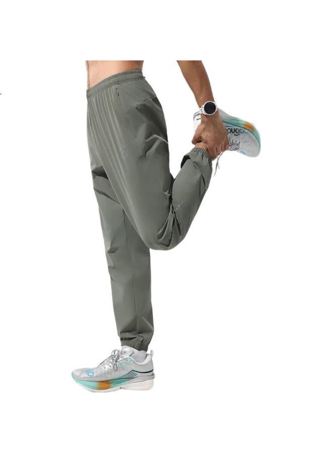 macondo Original Single Product | Mask-Like Long Pants Spring Summer Running Quick-Drying Sports Pants Sunscreen Antibacterial Jungle Green Men L - Image 2