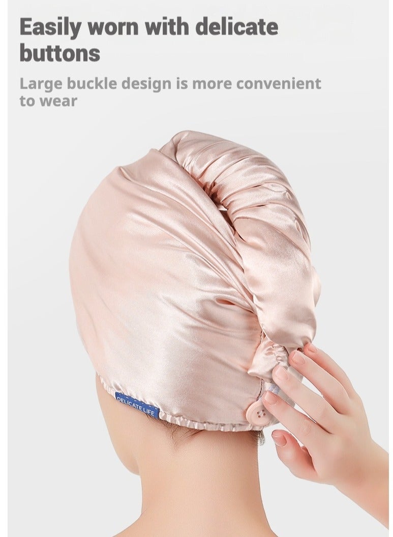 سان يي التفاف منشفة الشعر ، Bandanas لتجفيف الشعر بسرعة ، منشفة شعر ساتان قوية ماصة سميكة ، مناشف ضربة مشبك العناية بالشعر المضادة للبكتيريا ، مناشف الشعر ، العصابات ، مناشف الشعر الحريري ، 2 حزم (الوردي والفهد) - Image 5