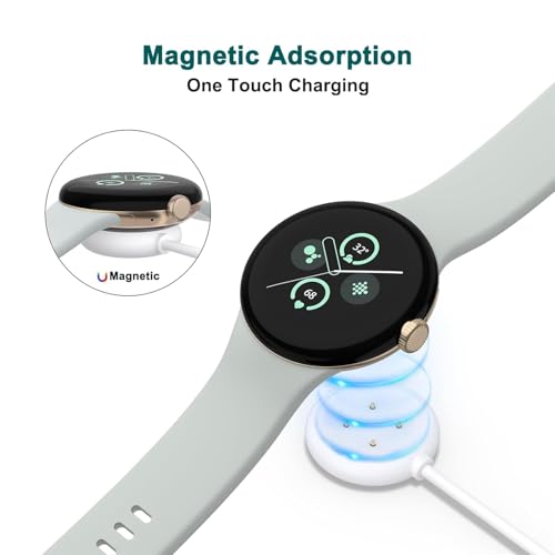 Tobfit Charging Cable for Google Pixel Watch 1 Charger, Magnetic Watch Charger Cord Cable, 3.3ft/100cm， White - Image 2