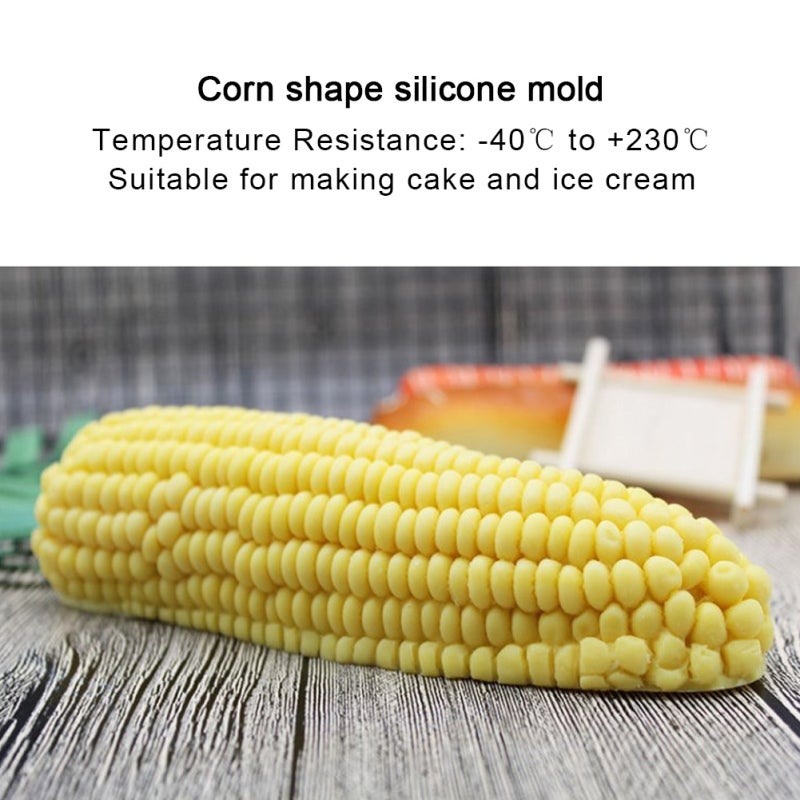 Silicone Mold: Corn-Shaped, Food Safe Non-Stick Silicone Mold - Extreme Temperature Resistant (-40℃ To +230℃), Easy Cleaning Cake Baking Mold For Home Baking, Family Gatherings - Image 4