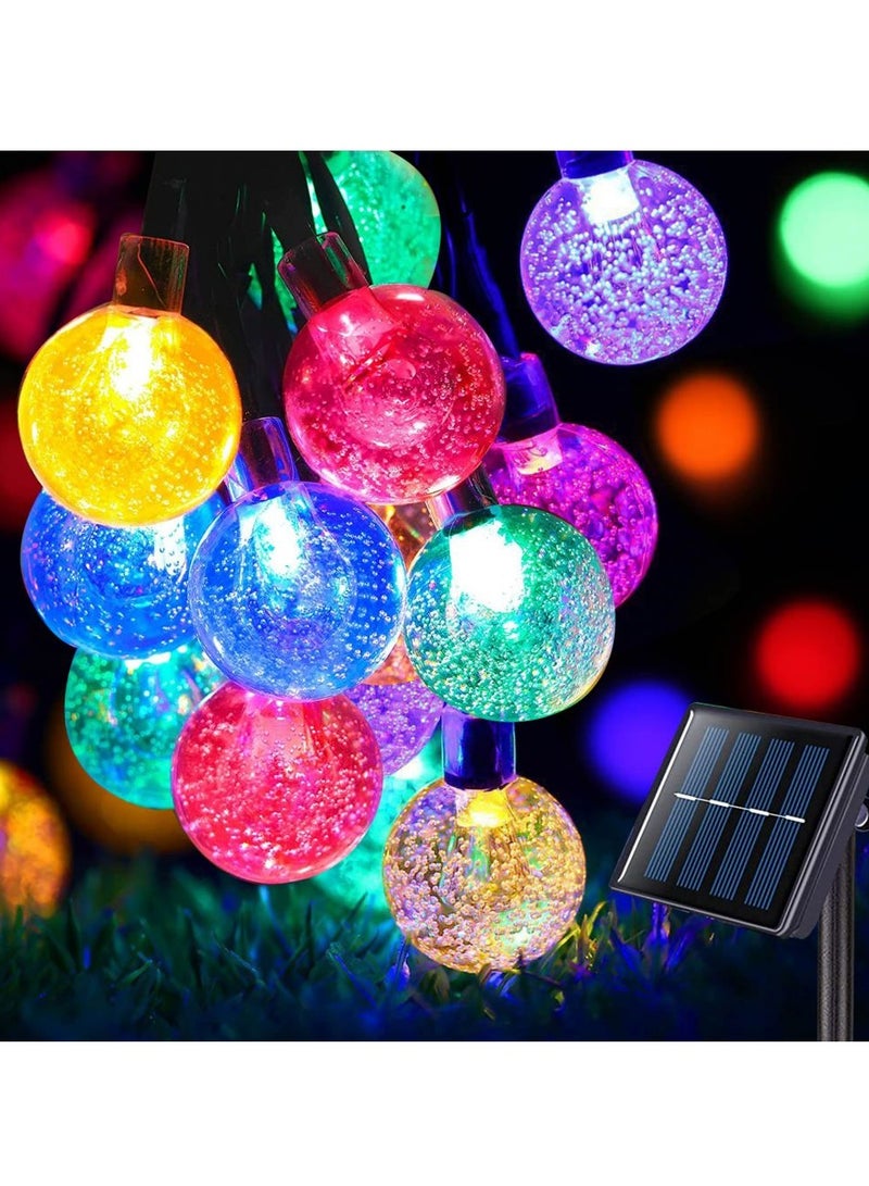 Cool Baby COOLBABY Solar String Lights Outdoor Waterproof, 200LED Solar Garden Lights, 8 Modes Crystal Ball Lights 22 Meters, Solar Garden Lights for Garden Patio Courtyard Home Christmas Party Wedding - Image 1