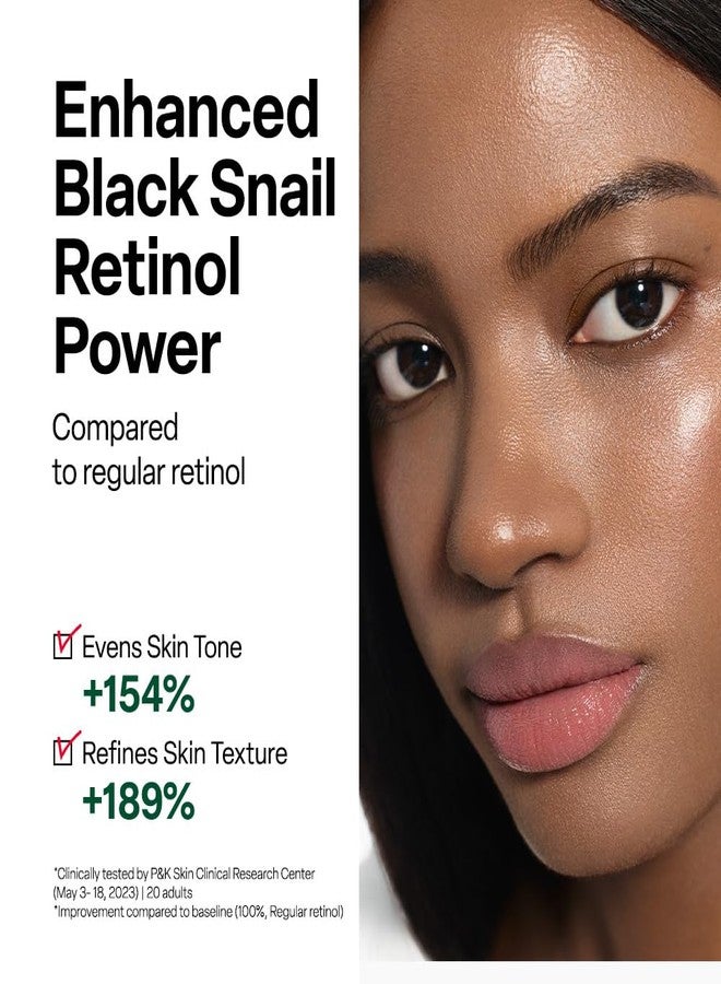 Dr. G Black Snail Retinol Ampoule - Korean Skincare with Snail Mucin - Advanced Retinol Face Ampoule for Glowing Skin - Anti Aging - Pore Minimizer for Fine Lines & Even Skin Tone Support - 1.69 fl oz - Image 3