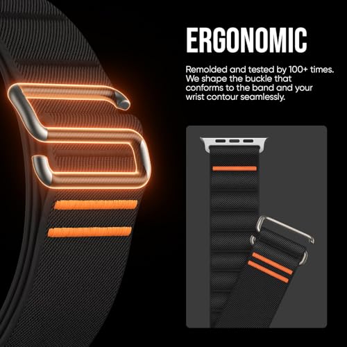 Suitisbest Sport Band Compatible with Apple Watch Ultra Band 38mm 40mm 41mm 42mm Men Women, Stretchy Nylon Sport Loop Strap with S-Hook for iWatch Series 11 10 9 8 7 6 5 4 3 2 1, SE 3 2 1, Ultra 3 2 1 - Image 3