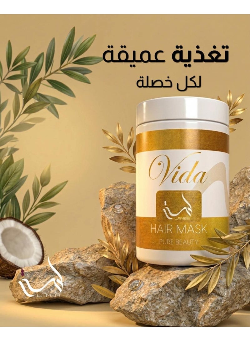 Vida Intensive Hair Mask – Deep Repair & Nourishment	1000 ml - Image 2