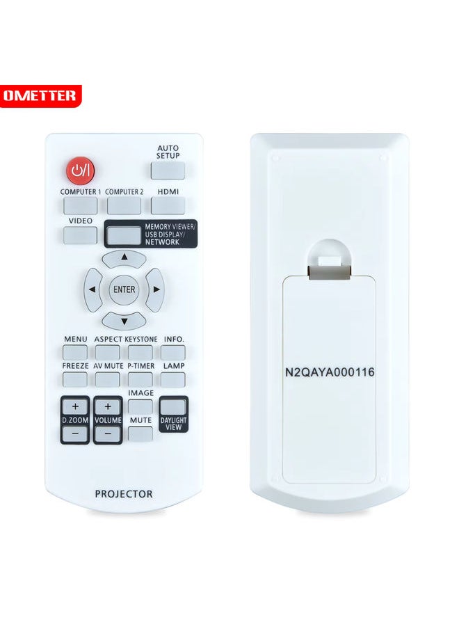 OMETTER - 2930094500 N2QAYA000110 remote control for panasonic projector N2QAYA000116 PT-TW340E PT-TW341RA PT-TW341RE PT-TW341RU LB360E - Image 1