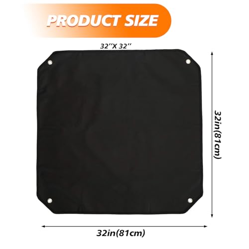 HUAREW Winter Central Air Conditioner Covers for Outside Units 600D Oxford Waterproof AC Covers for Outside 32 x 32 AC Condenser Cover Top Universal Defener Leaf Guard Snowproof - Image 3
