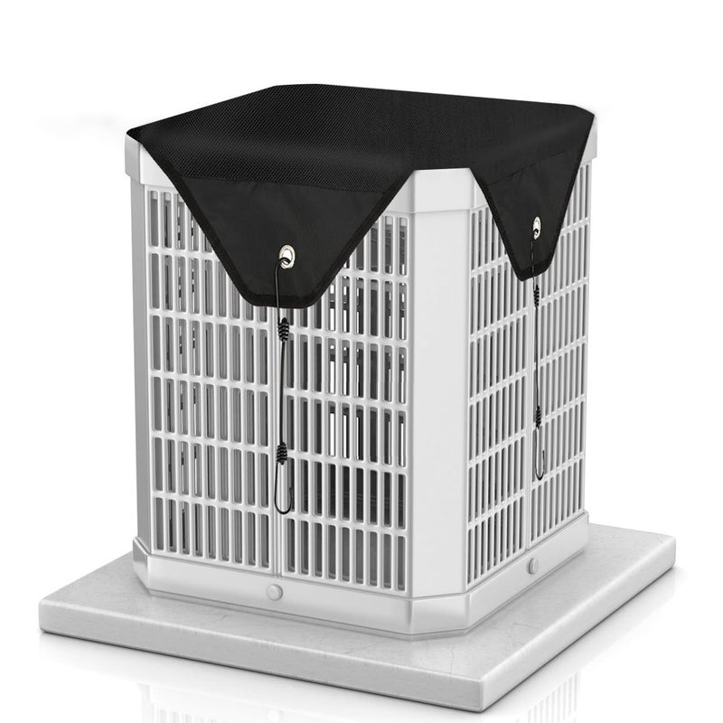 HUAREW Winter Central Air Conditioner Covers for Outside Units 600D Oxford Waterproof AC Covers for Outside 32 x 32 AC Condenser Cover Top Universal Defener Leaf Guard Snowproof - Image 2