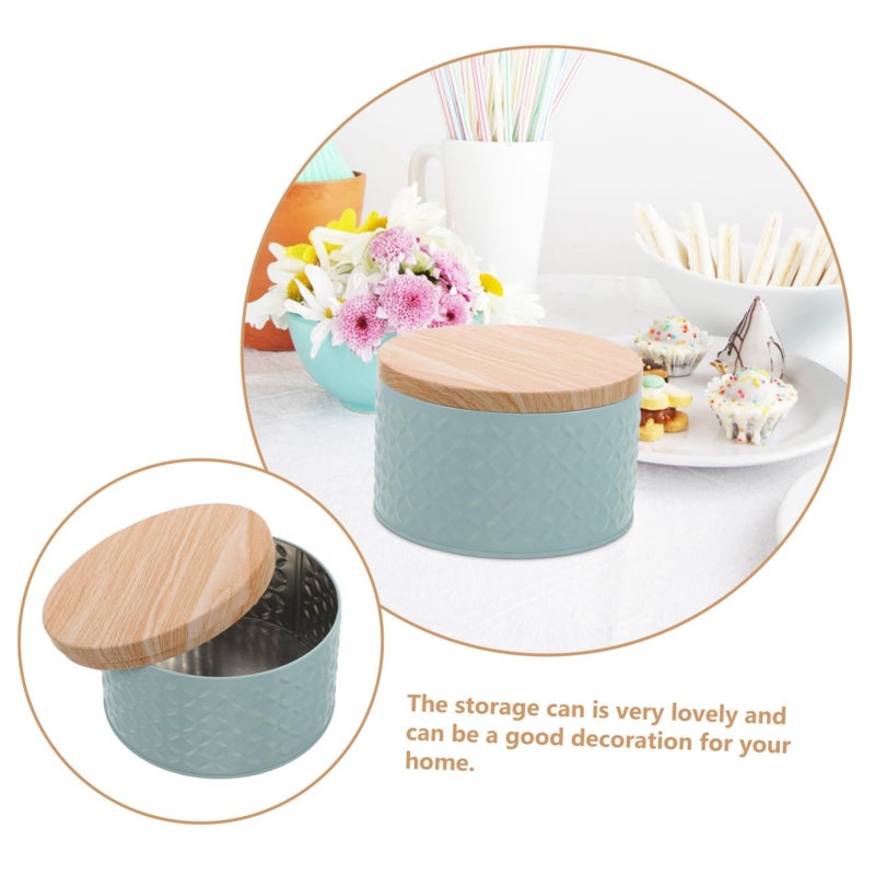 Iron Cookie Box Decorative Storage Container with Lid for Holiday Gifts - Image 5