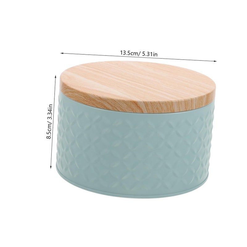 Iron Cookie Box Decorative Storage Container with Lid for Holiday Gifts - Image 3
