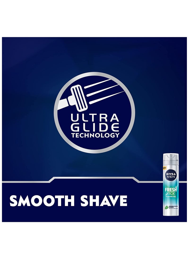 NIVEA MEN Nivea Shaving Gel Fresh Kick Mint & Aloe Vera 200 ml  - Image 5