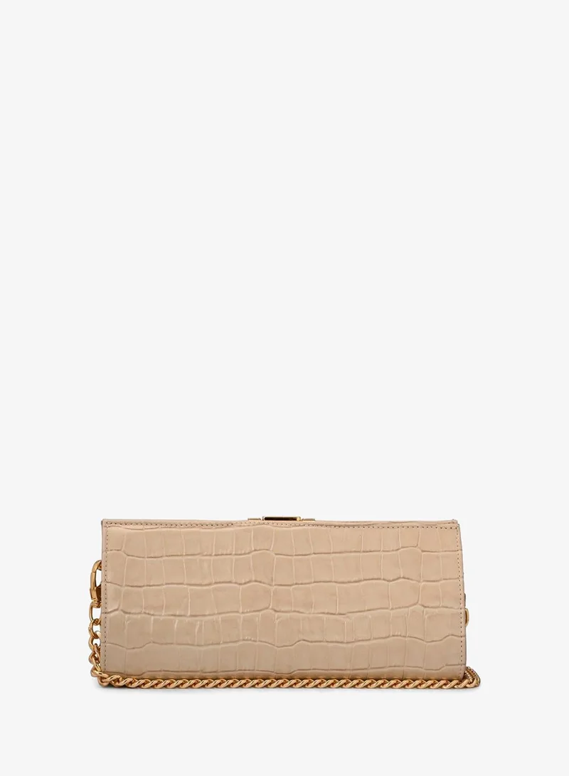 Carmen Steffens  Off-white Croco Leather Crossbody Bag for Women | Best Price UAE