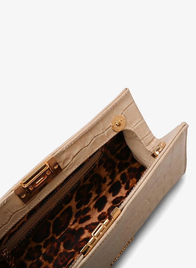 Carmen Steffens  Off-white Croco Leather Crossbody Bag for Women | Best Price UAE