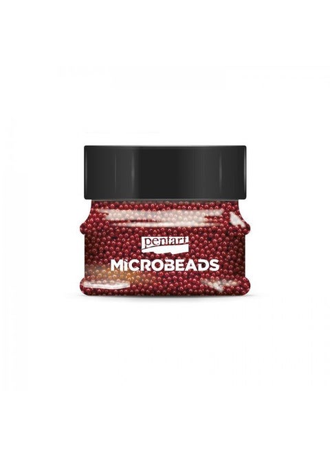 Glass microbeads 40g red