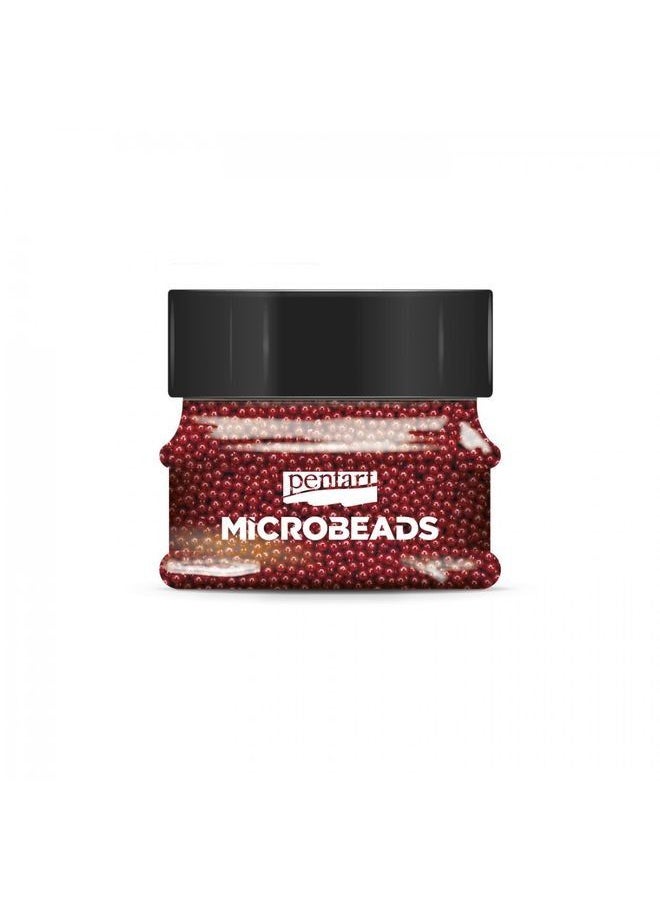 Pentart - Glass microbeads 40g red - Image 1
