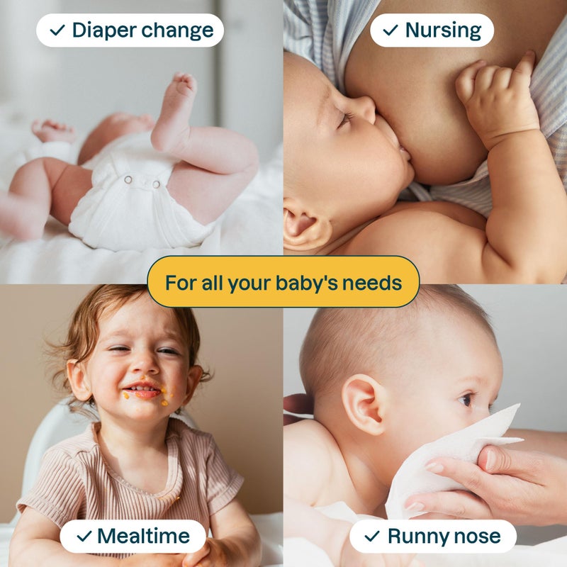 ATTITUDE Baby Wipes Unscented, For Sensitive Skin with Oat, Natural Origin, Dermatollogically Testedâ€‹, For Babies, Toddlers & Kids, Chamomile Extract, EWG Verifiedâ€‹, 72 Count - Image 4