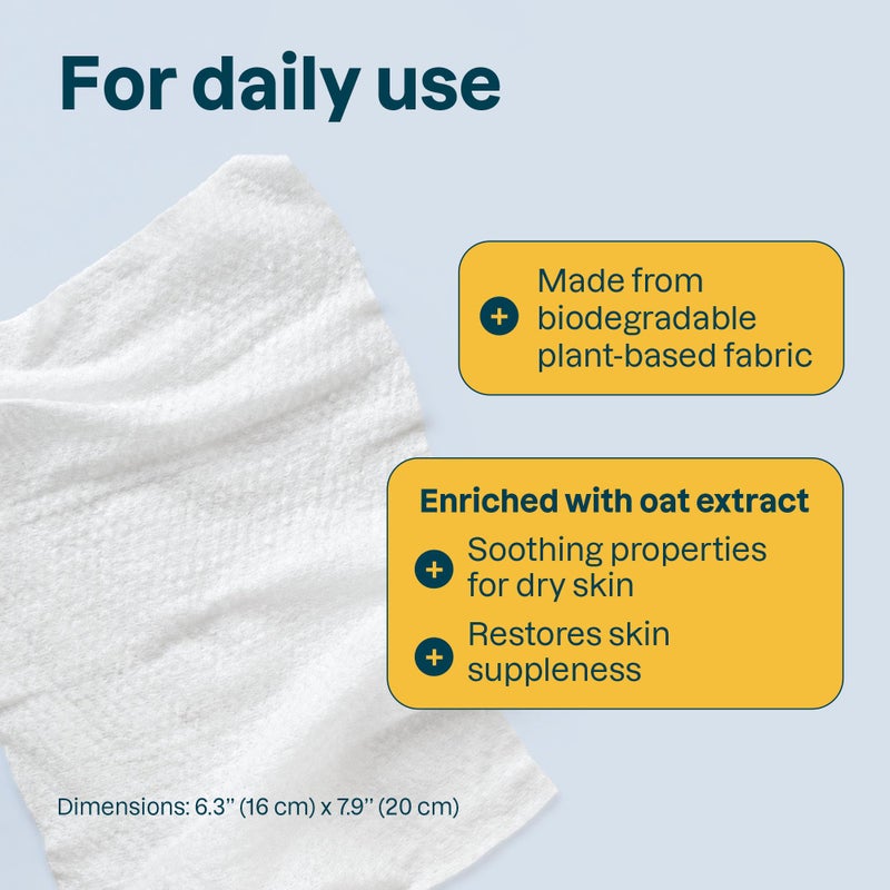 ATTITUDE Baby Wipes Unscented, For Sensitive Skin with Oat, Natural Origin, Dermatollogically Testedâ€‹, For Babies, Toddlers & Kids, Chamomile Extract, EWG Verifiedâ€‹, 72 Count - Image 3
