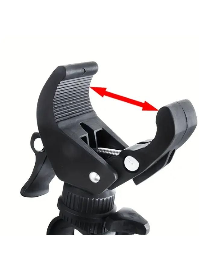 حامل مصباح دراجة دوار 360 درجة بمشبك مزدوج للإطلاق السريع ومشبك متعدد الوظائف - Image 4