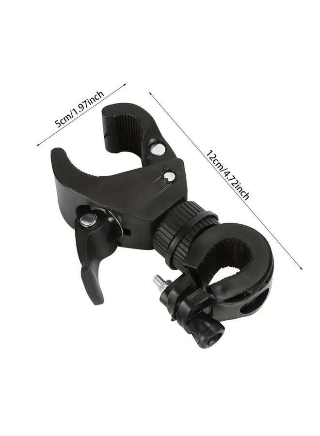 حامل مصباح دراجة دوار 360 درجة بمشبك مزدوج للإطلاق السريع ومشبك متعدد الوظائف - Image 5