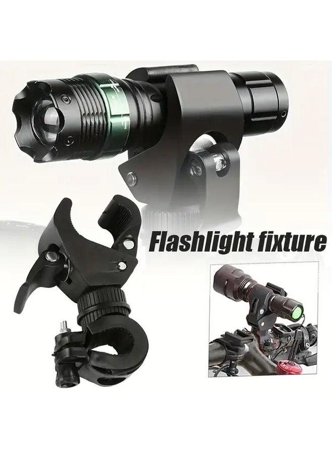 حامل مصباح دراجة دوار 360 درجة بمشبك مزدوج للإطلاق السريع ومشبك متعدد الوظائف - Image 2