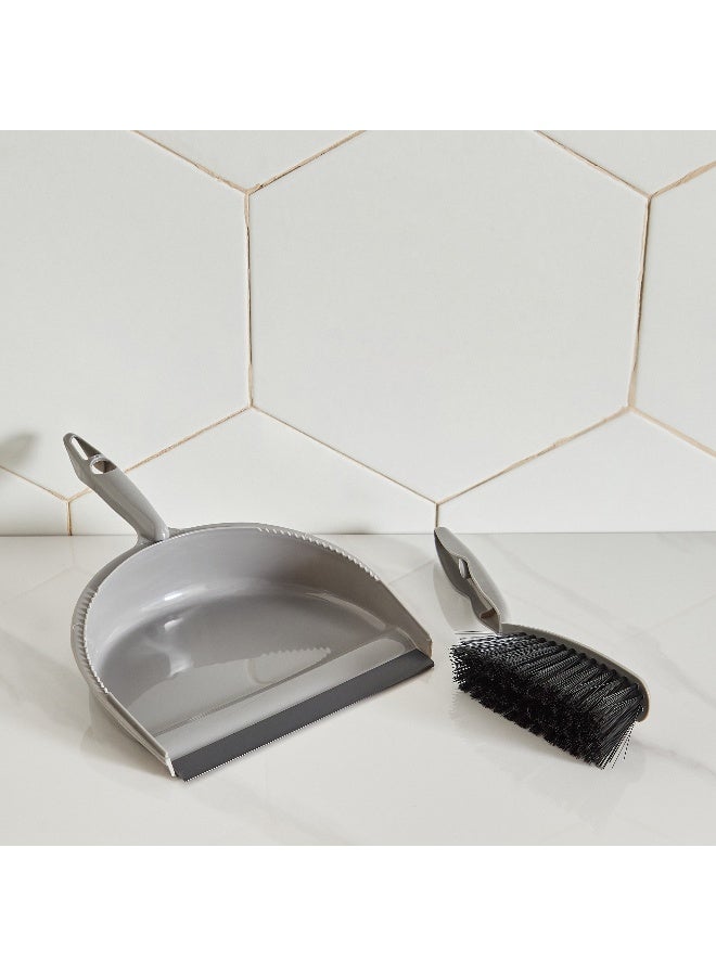 Home Box Gray Dustpan and Brush Set - Image 2